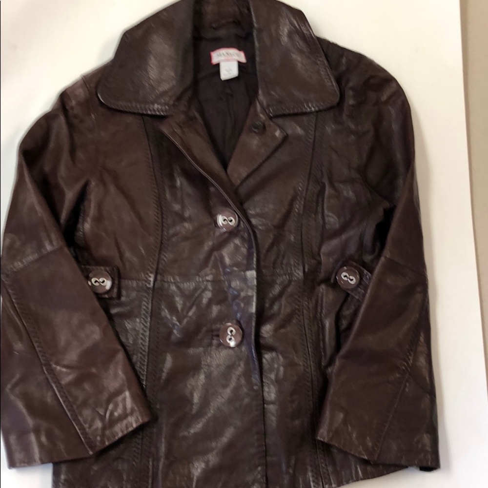 Max & Co. Leather Jacket Size 4